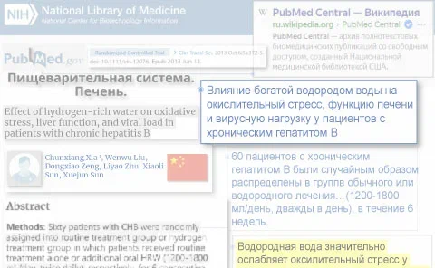 Хронический гепатит В: водородотерапия восстанавливает функции печени